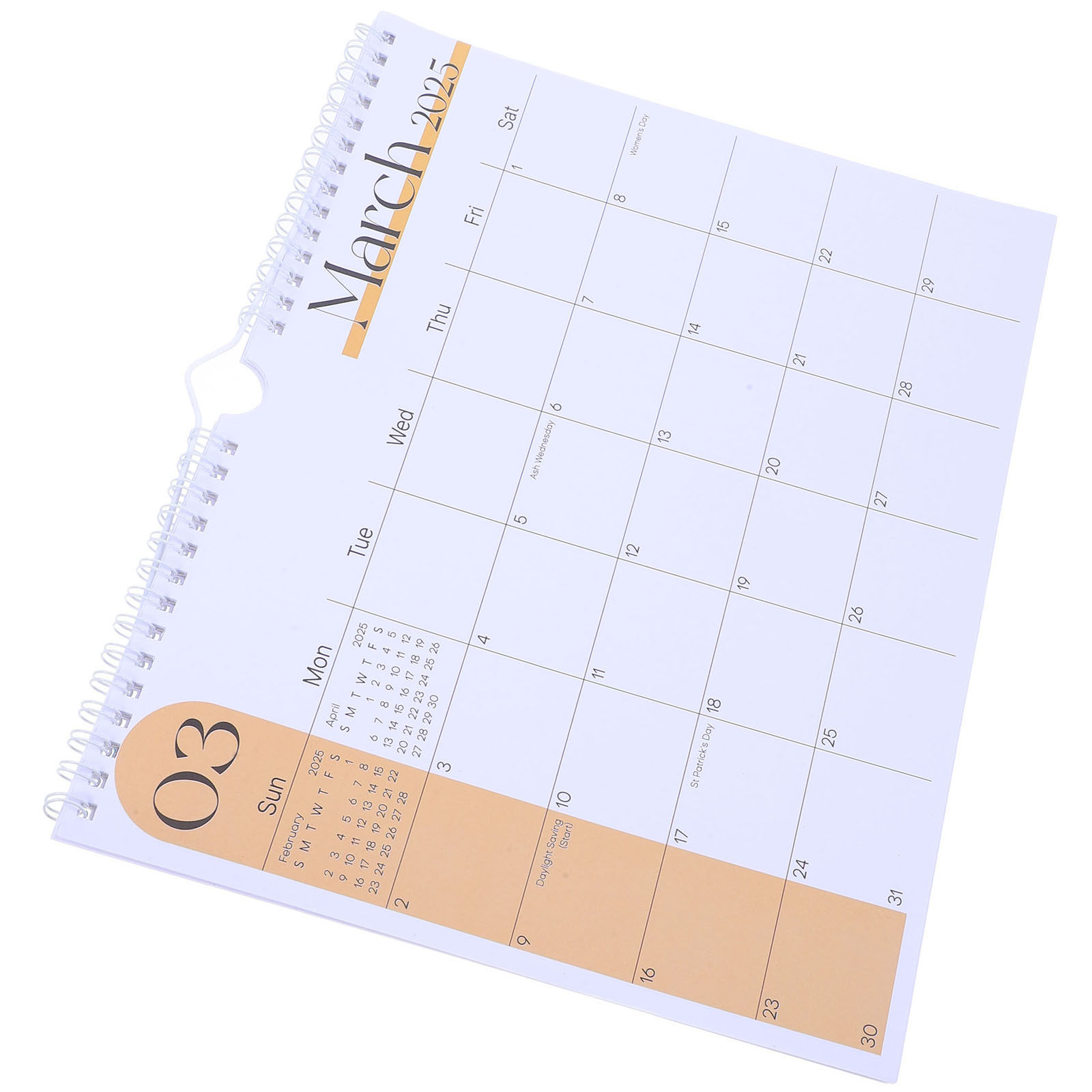 English Home Office - 2025 Hanging Calendar 12 Month Wall