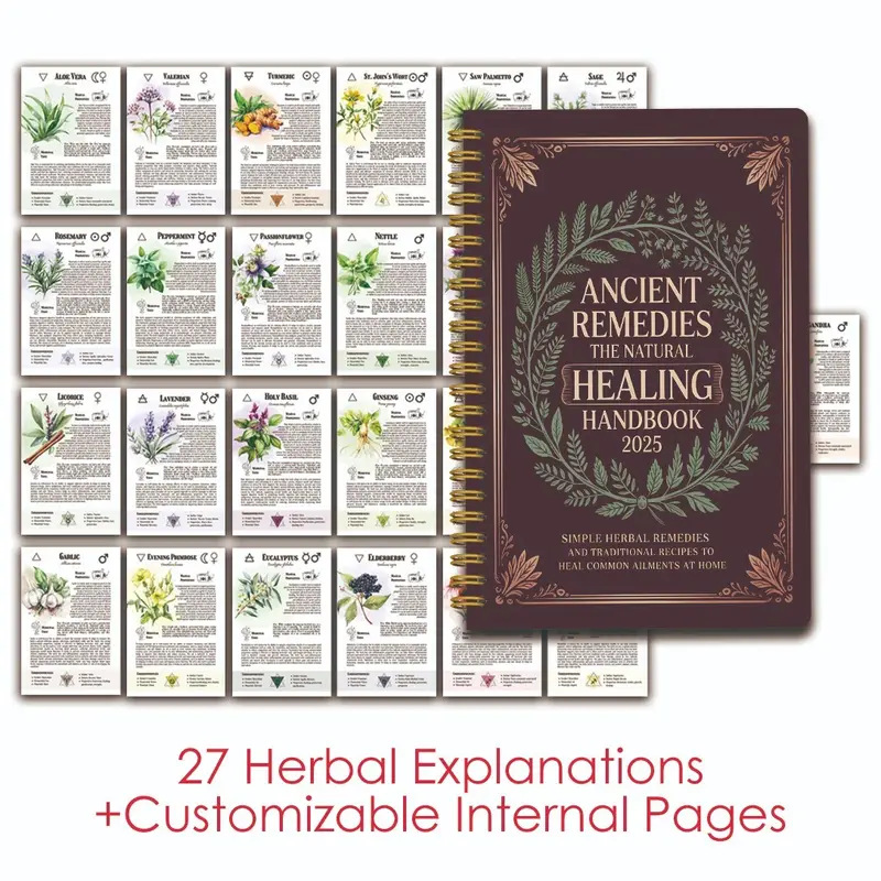 English Home Office - Natural Remedies Handbook with Ancient Cures