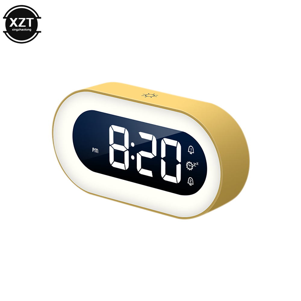 Led Desk Clock - Music LED Digital Alarm Clock Voice