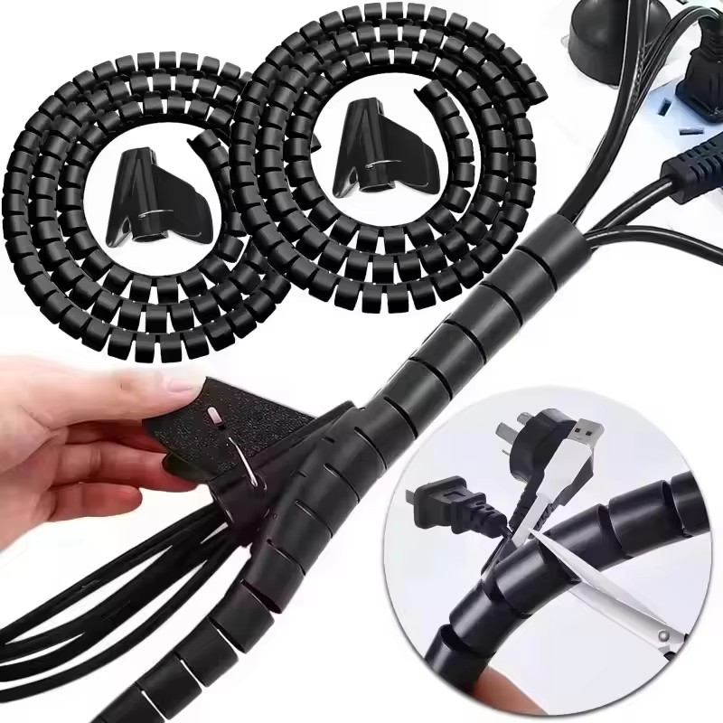 Home Office Pc - Cable Tube Sleeve Flexible Cord Bundler
