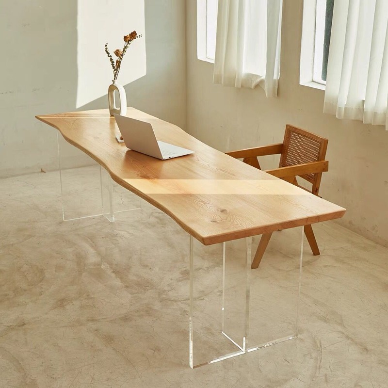 Nordic Solid Wood Acrylic Floa - مراجعة Home Office Studio وسعره