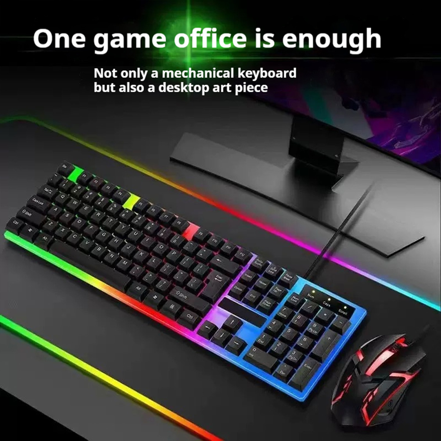 Gamer Keyboard And Mouse PC Ga - مراجعة English Home Office وسعره