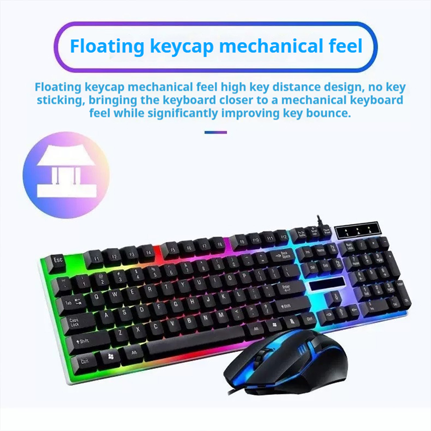Gamer Keyboard And Mouse PC Ga - مراجعة English Home Office وسعره