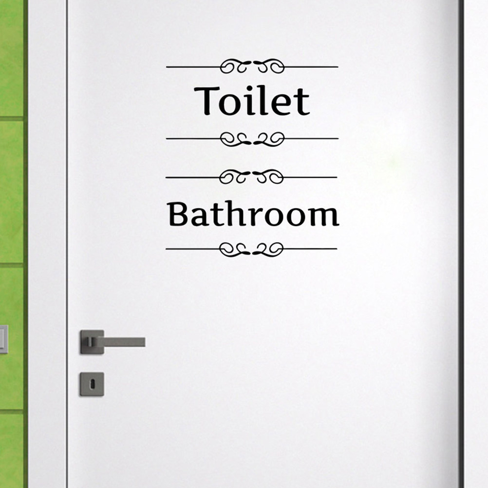 4Pcs Bathroom Wall Stickers To - مراجعة English Home Office وسعره