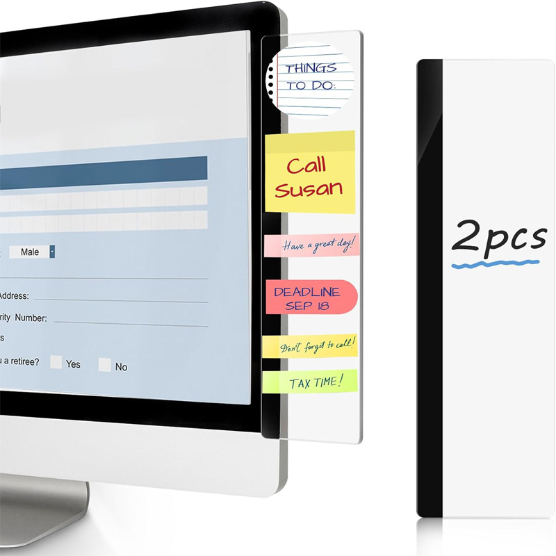 2Pcs Monitor Memo Boards for C - مراجعة Home Office Work وسعره