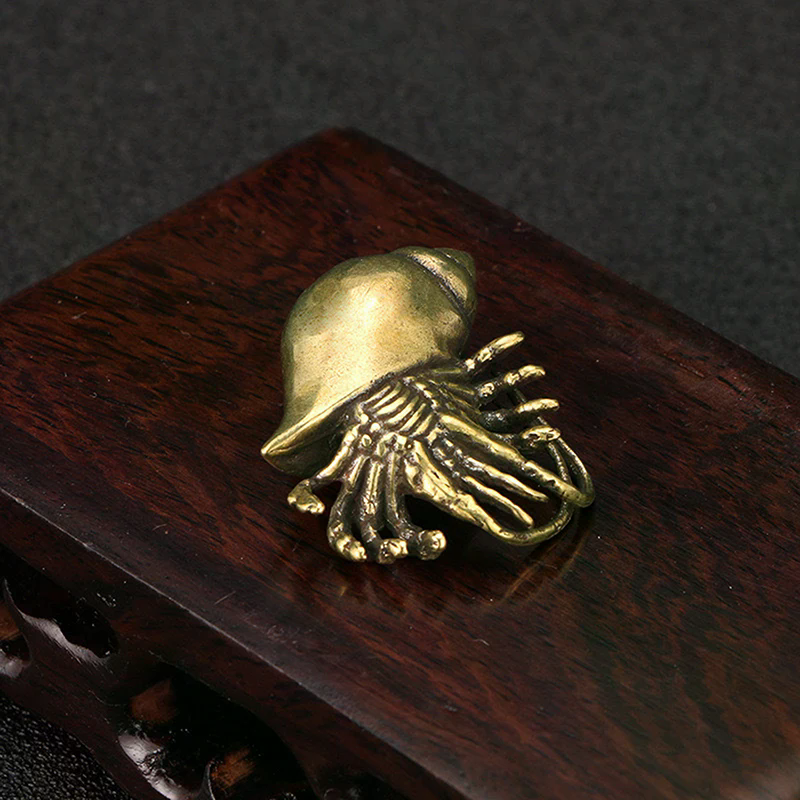 Vintage Brass Hermit Crab Figu - مراجعة English Home Office وسعره