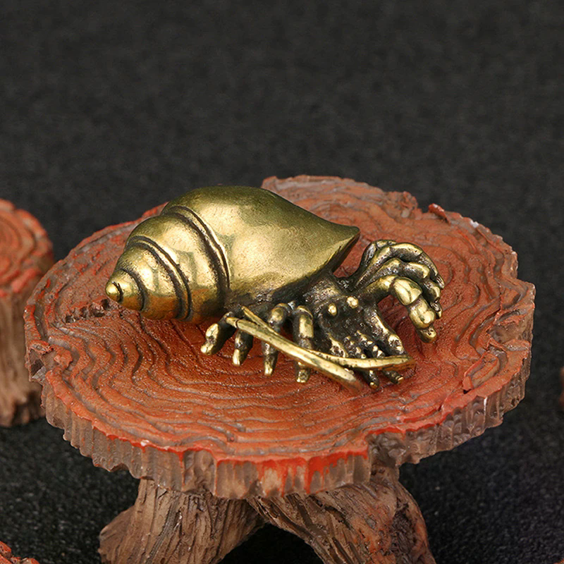 Vintage Brass Hermit Crab Figu - مراجعة English Home Office وسعره