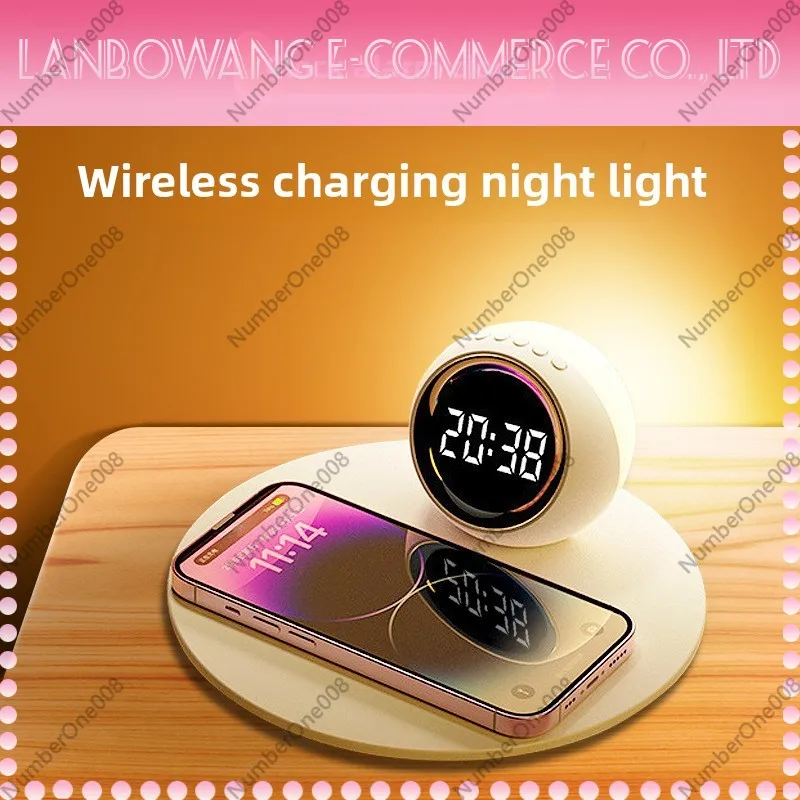 Wireless Charger Night Light,  - مراجعة Led Desk Clock وسعره