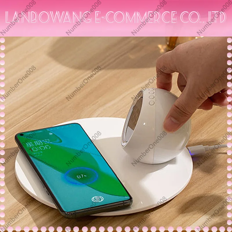 Wireless Charger Night Light,  - مراجعة Led Desk Clock وسعره