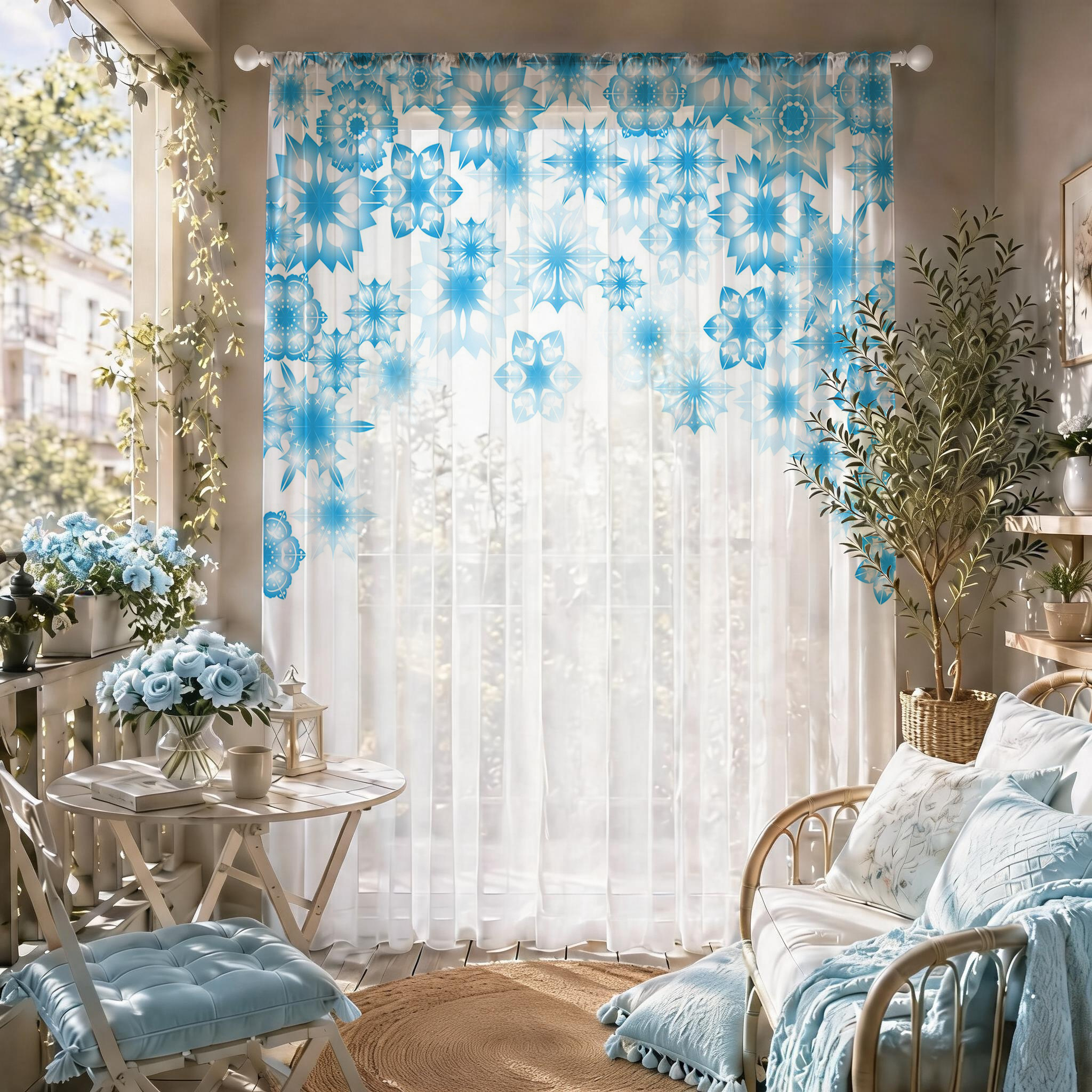 Blue Star Modern Gradient Shee - مراجعة Home Office Rate وسعره