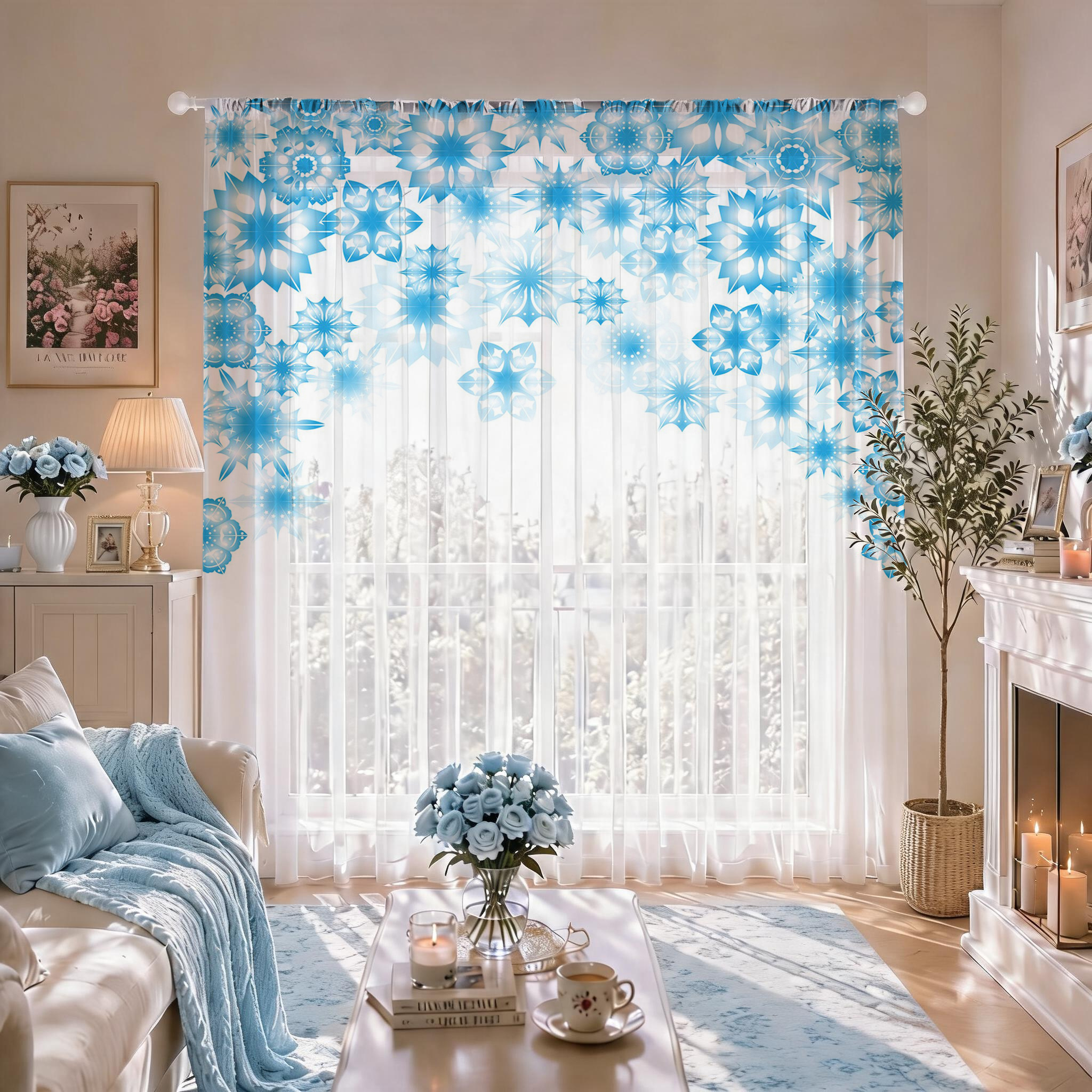 Blue Star Modern Gradient Shee - مراجعة Home Office Rate وسعره