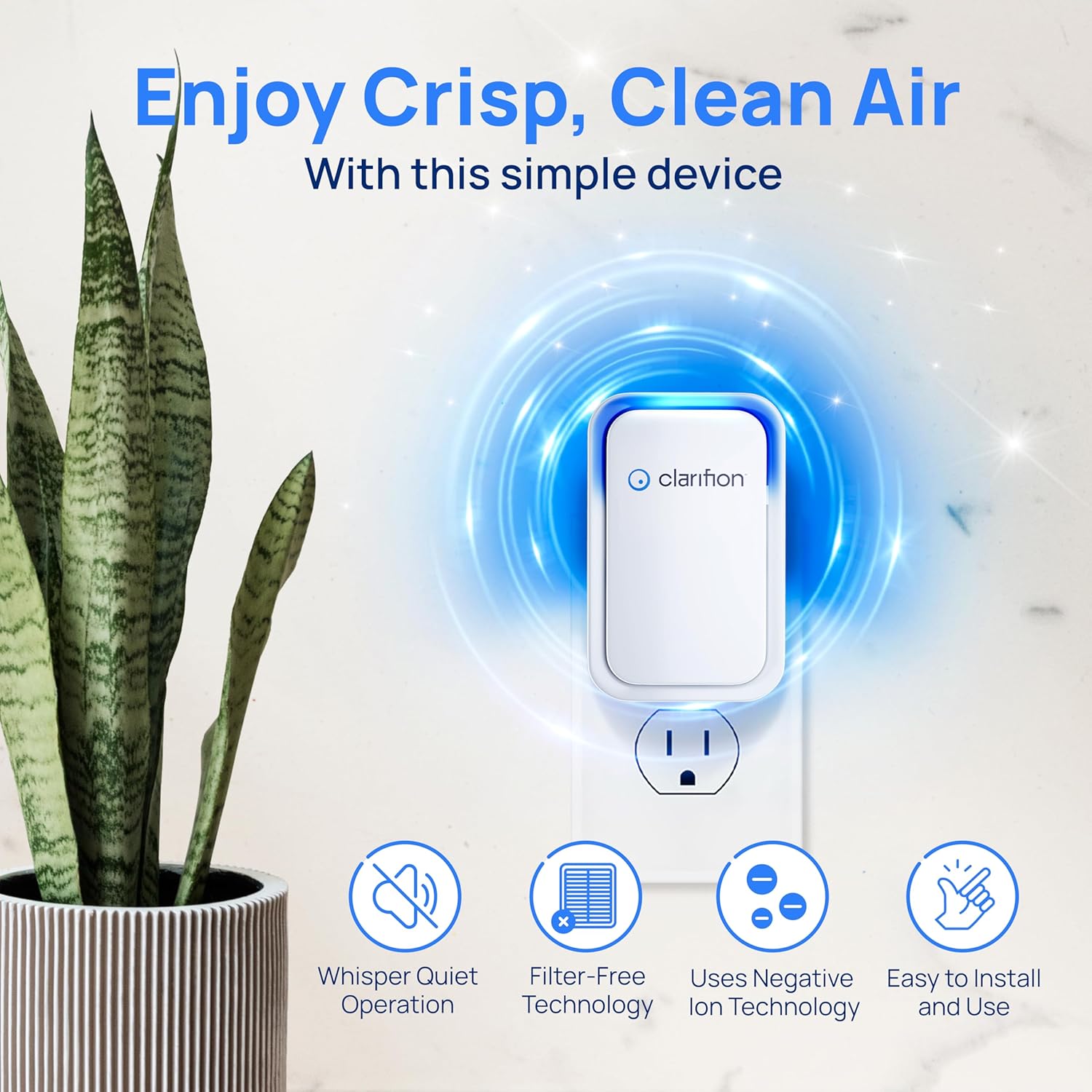 Negative Ion Air Purifier for  - مراجعة Home Office Kitchen وسعره