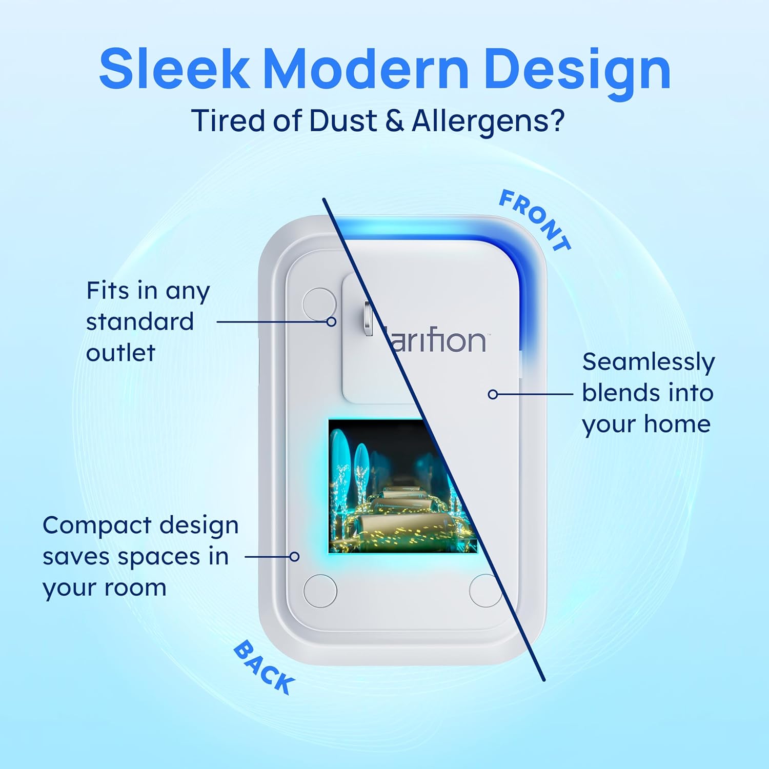 Negative Ion Air Purifier for  - مراجعة Home Office Kitchen وسعره