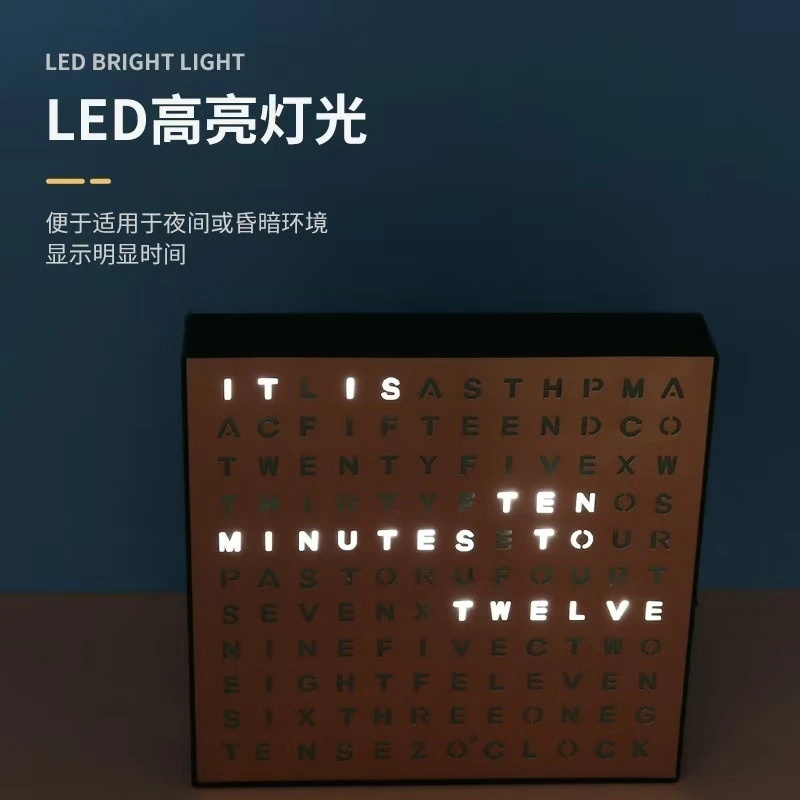 Timed Electronic Lightbox Engl - مراجعة Led Desk Clock وسعره