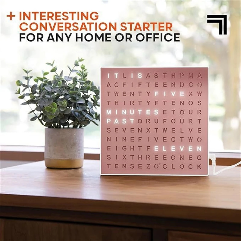 Timed Electronic Lightbox Engl - مراجعة Led Desk Clock وسعره