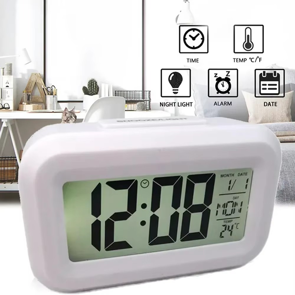 LCD Display Digital Alarm Cloc - مراجعة Led Desk Clock وسعره