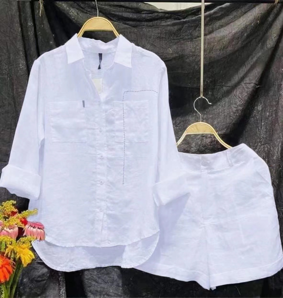 Fashion White Long Sleeve Shir - مراجعة Home Office For Two وسعره