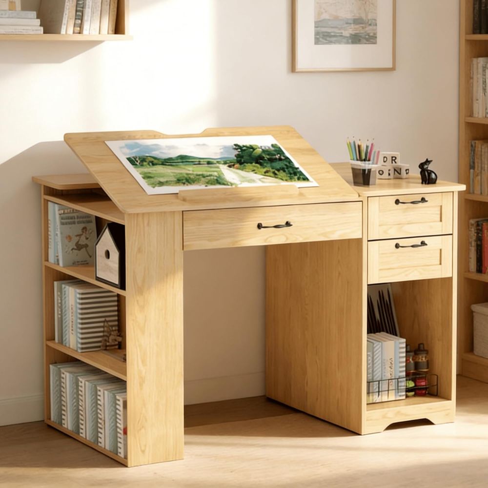 Adjustable Desk with Storage,  - مراجعة Home Office Studio وسعره