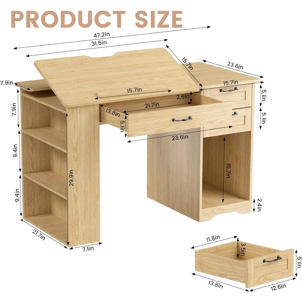 Adjustable Desk with Storage,  - مراجعة Home Office Studio وسعره