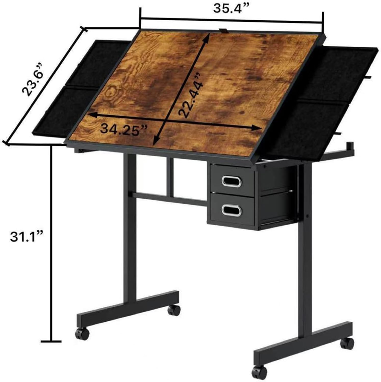 Adjustable Drafting Table with - مراجعة Home Office Studio وسعره