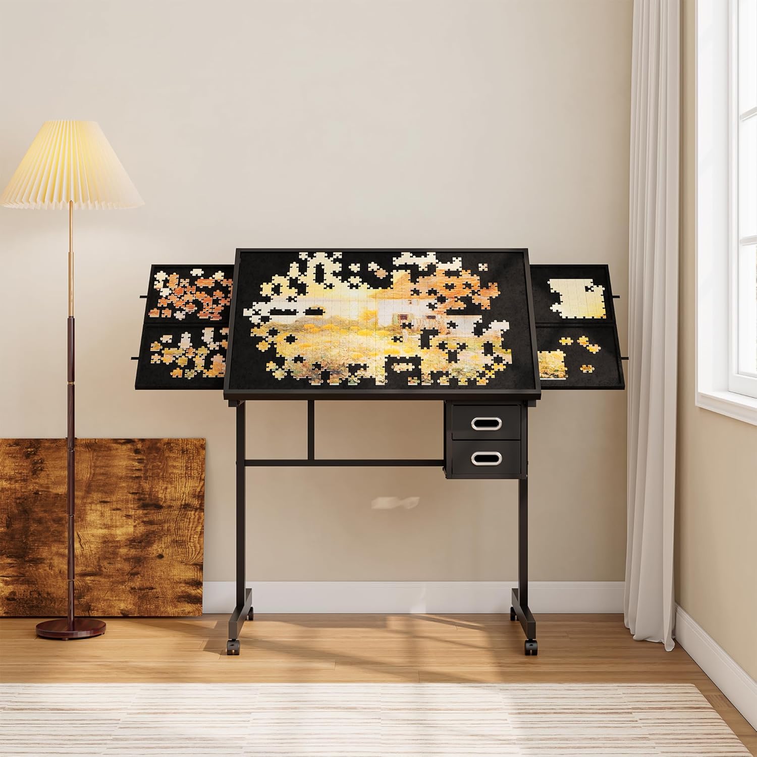 Adjustable Drafting Table with - مراجعة Home Office Studio وسعره