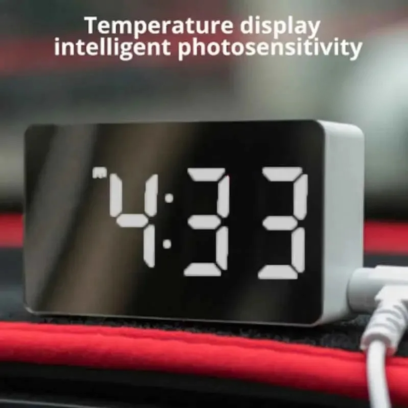 LED Mirror Desktop Alarm Clock - مراجعة Led Desk Clock وسعره
