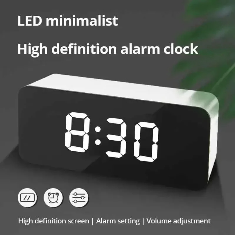 LED Mirror Desktop Alarm Clock - مراجعة Led Desk Clock وسعره