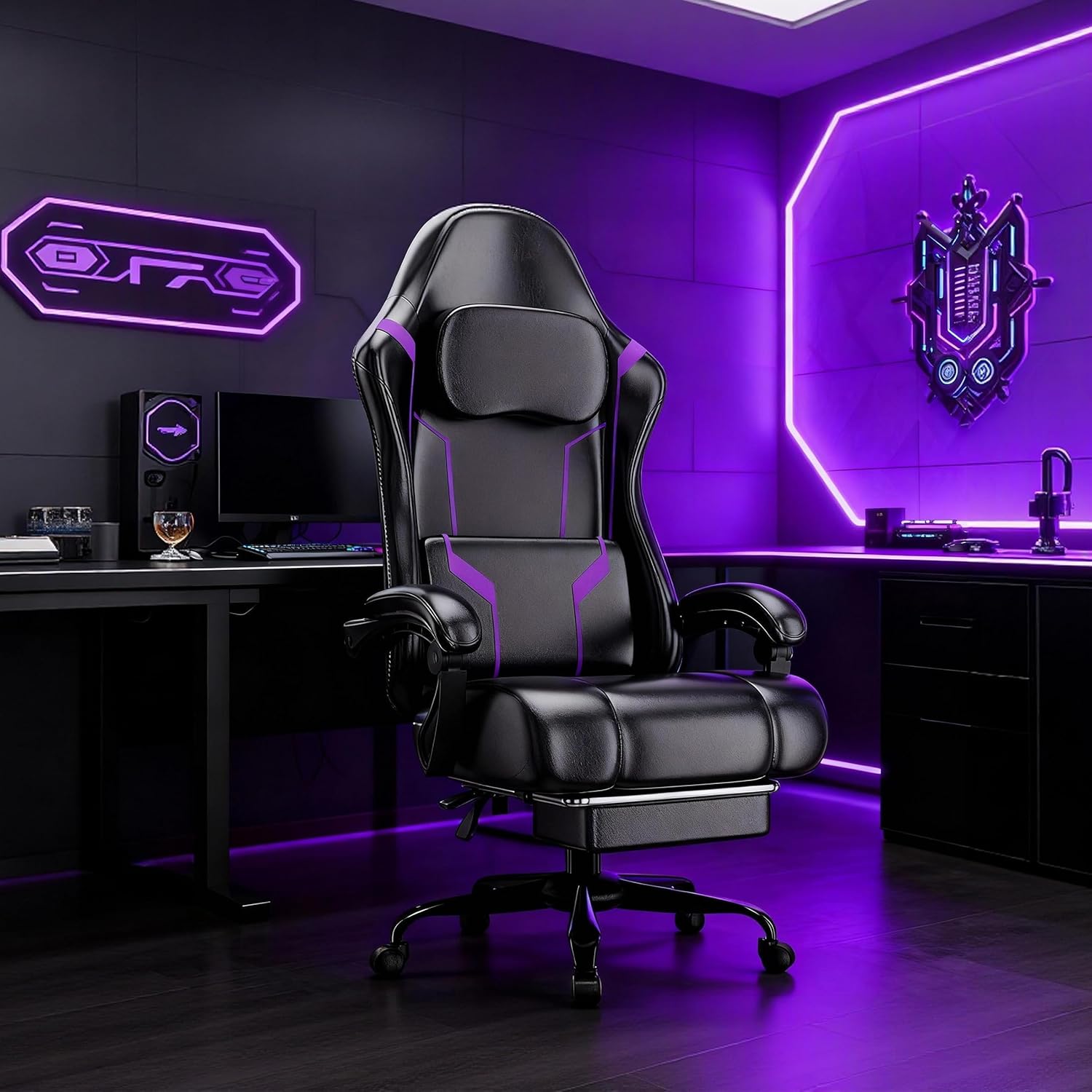 Ergonomic Gaming Chair with Po - مراجعة Home Office Image وسعره