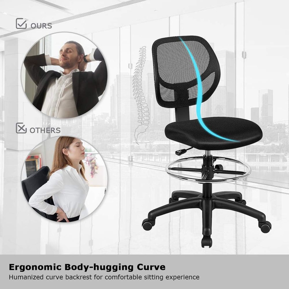 Ergonomic Black Mesh Swivel Of - مراجعة Home Office Kitchen وسعره