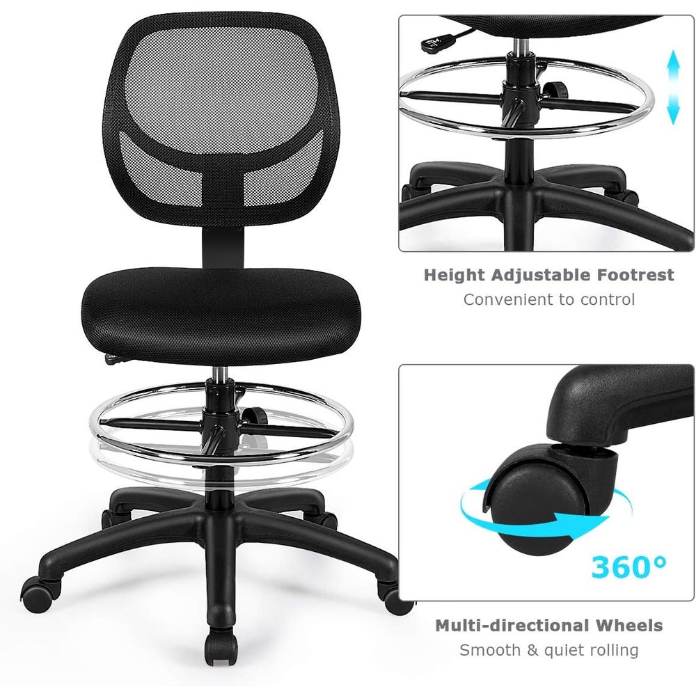 Ergonomic Black Mesh Swivel Of - مراجعة Home Office Kitchen وسعره