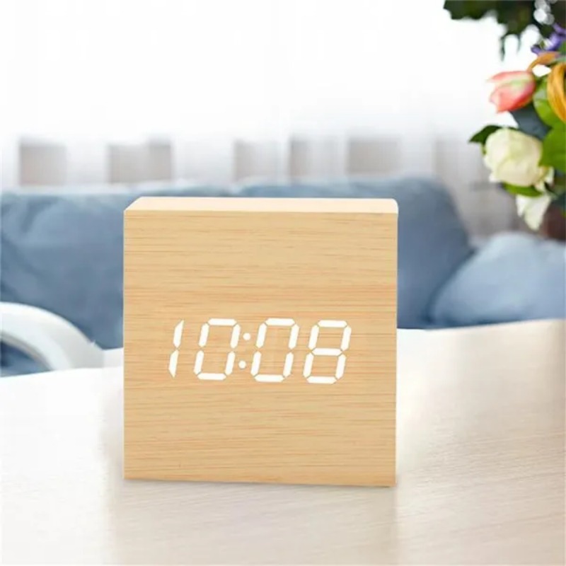 Voice Control Digital Electron - مراجعة Led Desk Clock وسعره