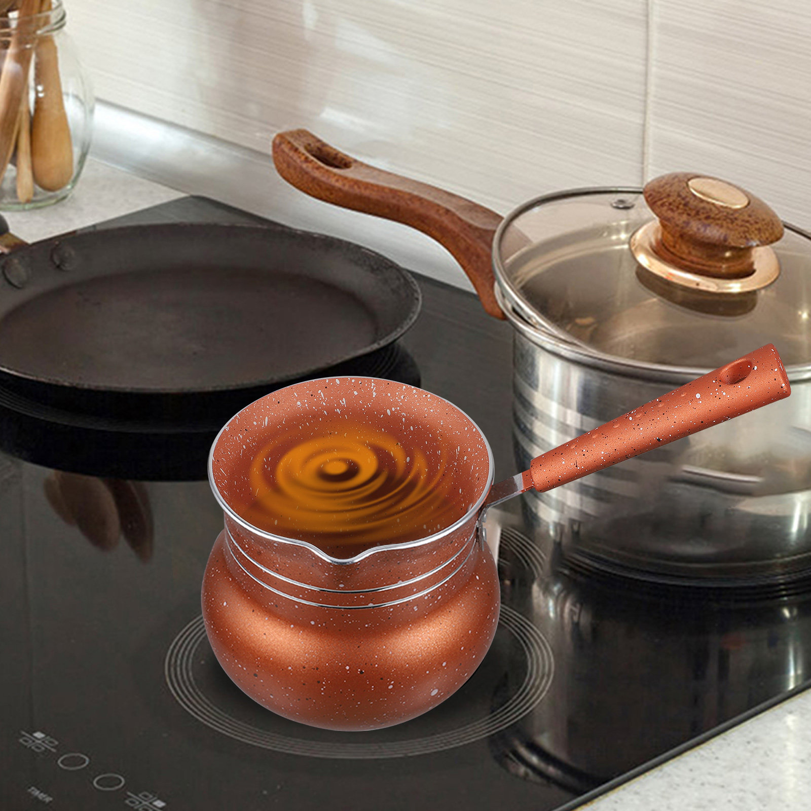Milk Pot Nonstick Saucepan Kit - مراجعة Home Office Work وسعره