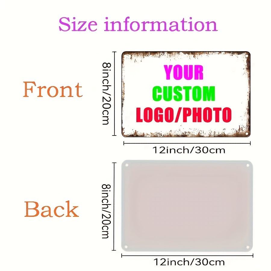 Customizable Tin Sign] Vintage - مراجعة Home Office Image وسعره