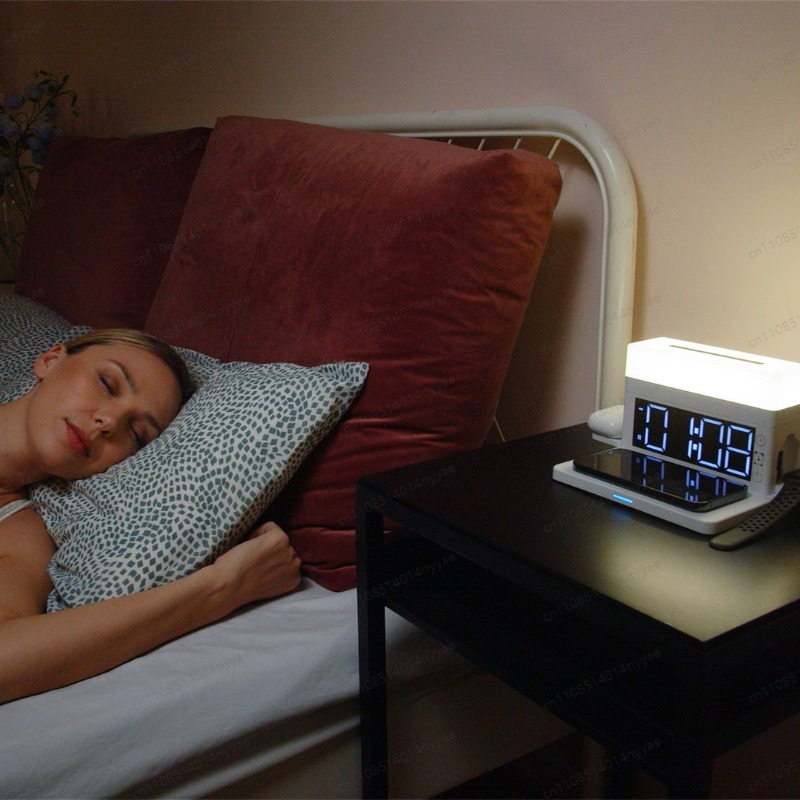 6-in-1 Wireless Charging Desk  - مراجعة Led Desk Clock وسعره