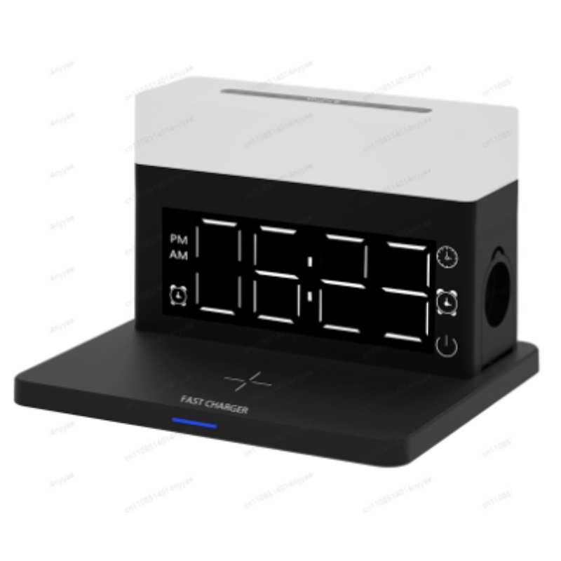6-in-1 Wireless Charging Desk  - مراجعة Led Desk Clock وسعره