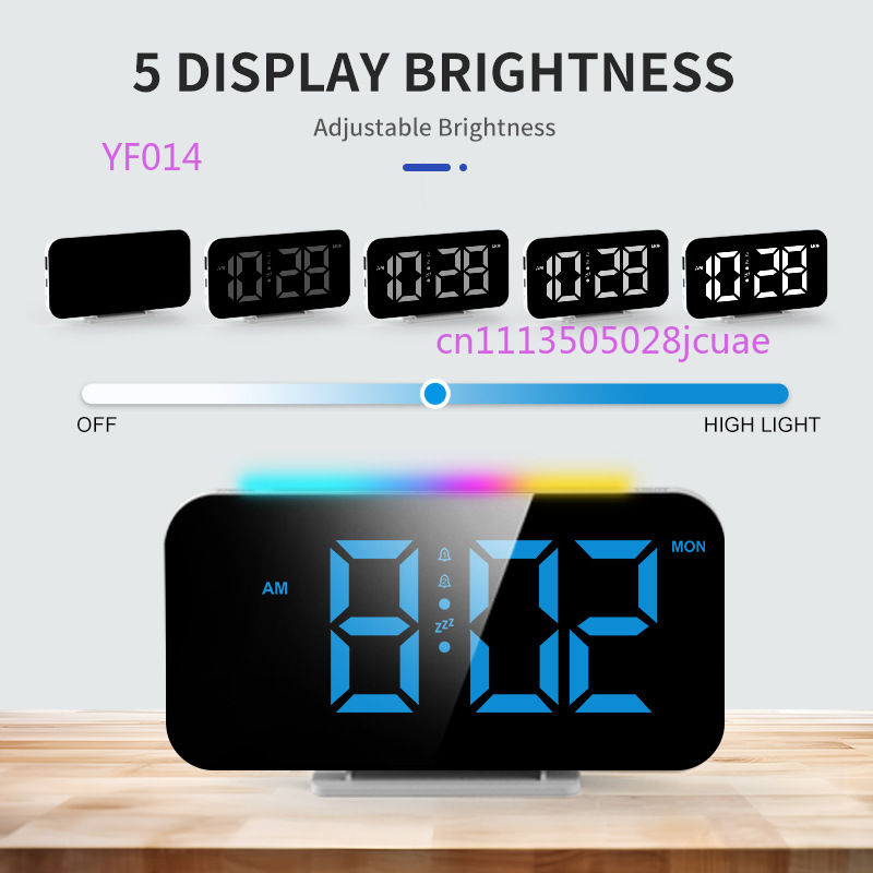 RGB Ambient Light Alarm Clock  - مراجعة Led Desk Clock وسعره