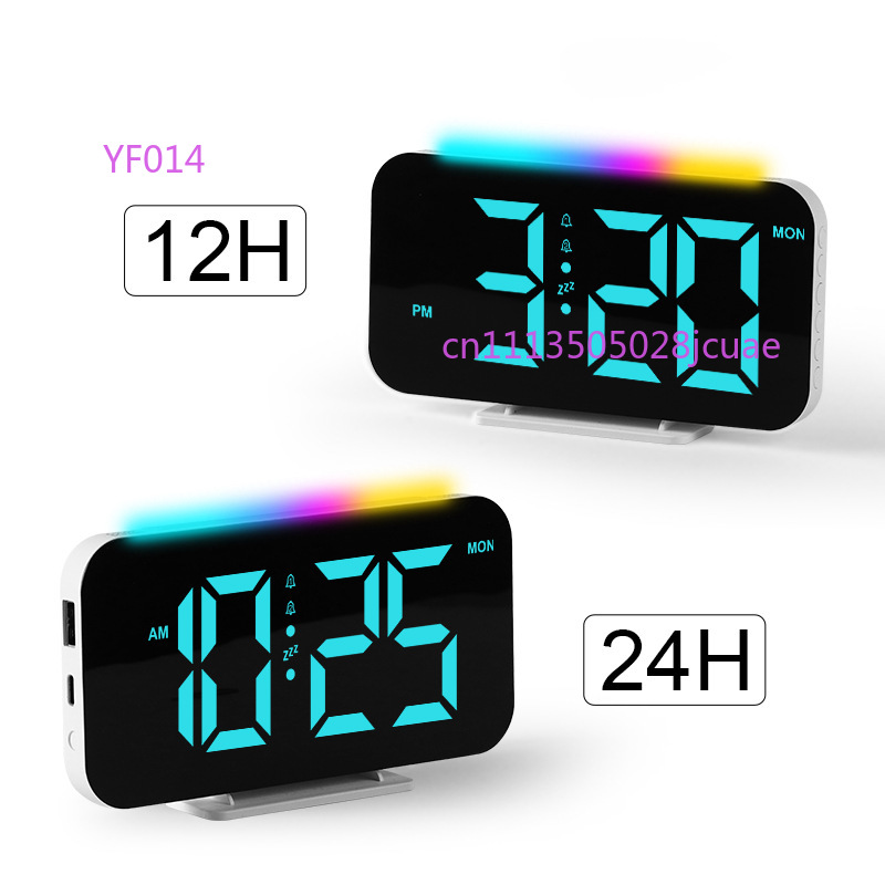 RGB Ambient Light Alarm Clock  - مراجعة Led Desk Clock وسعره