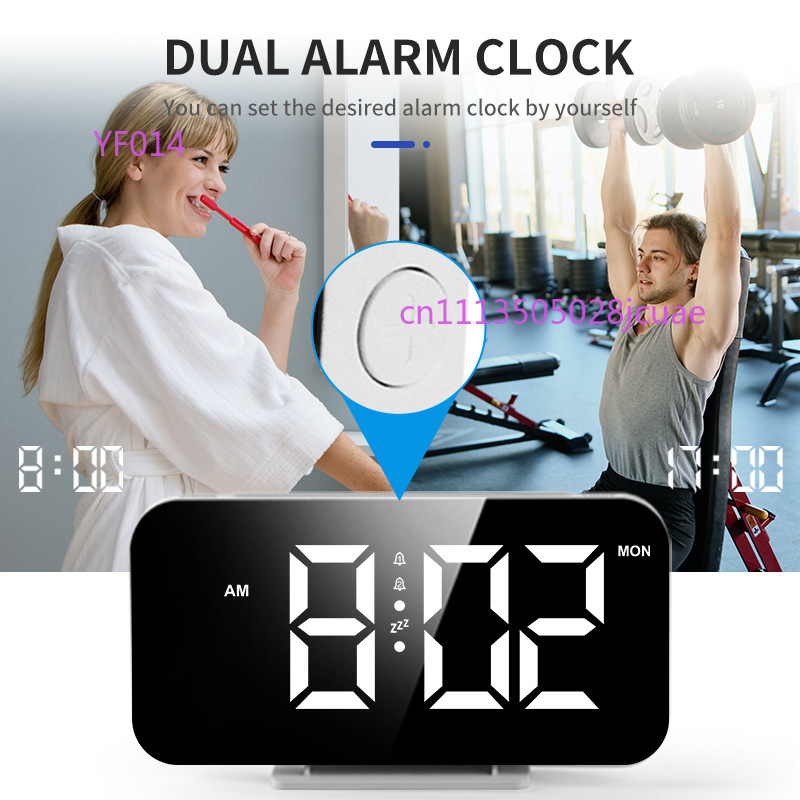 RGB Ambient Light Alarm Clock  - مراجعة Led Desk Clock وسعره