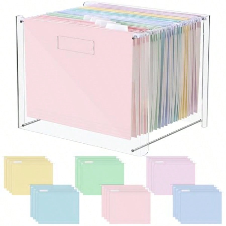 24 Hanging File Folder With Ac - مراجعة Home Office Work وسعره