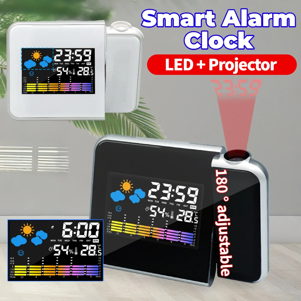 Projection Clock Digital LED P - مراجعة Led Desk Clock وسعره