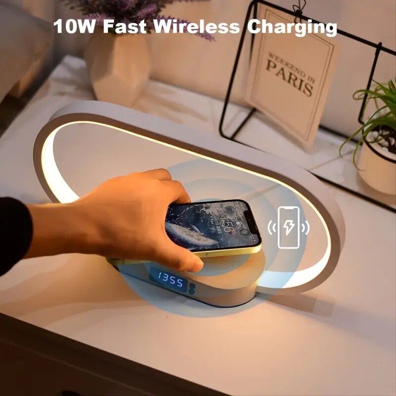 Multifunction Wireless Charger - مراجعة Led Desk Clock وسعره