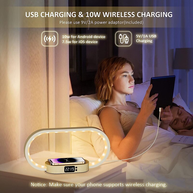 Multifunction Wireless Charger - مراجعة Led Desk Clock وسعره