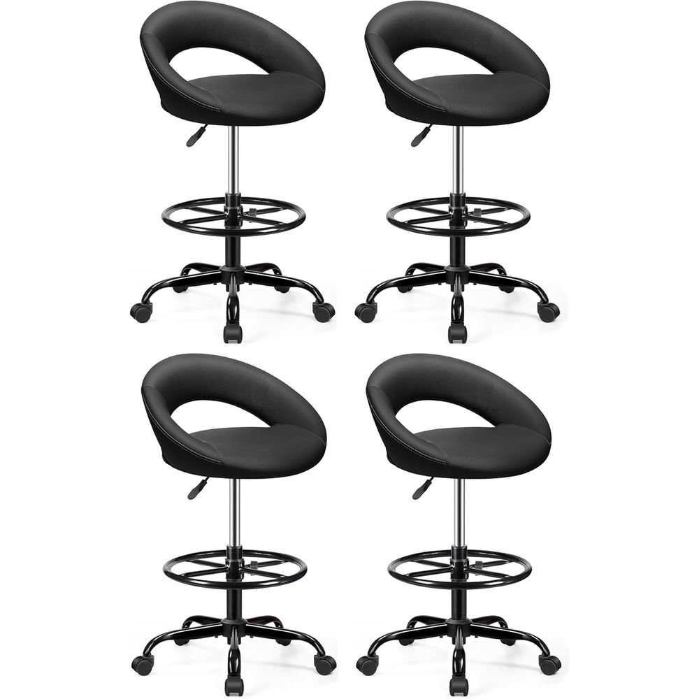 Adjustable Swivel Bar Stools w - مراجعة Home Office Kitchen وسعره