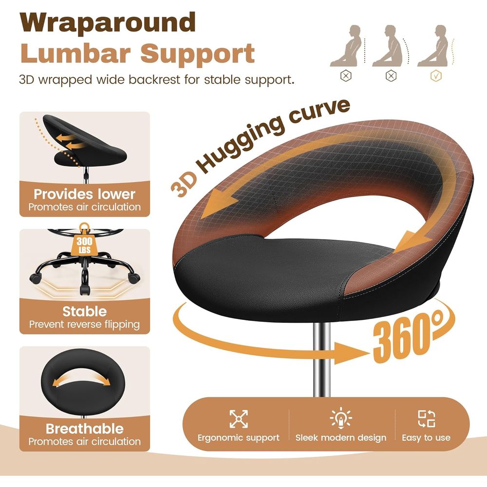Adjustable Swivel Bar Stools w - مراجعة Home Office Kitchen وسعره