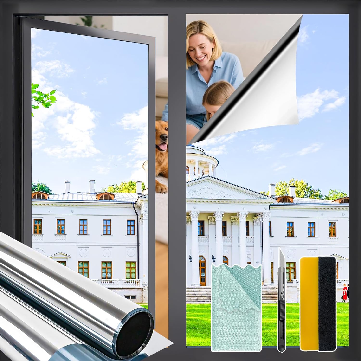 Privacy Window Film 17.7x78.7i - مراجعة Home Office Image وسعره