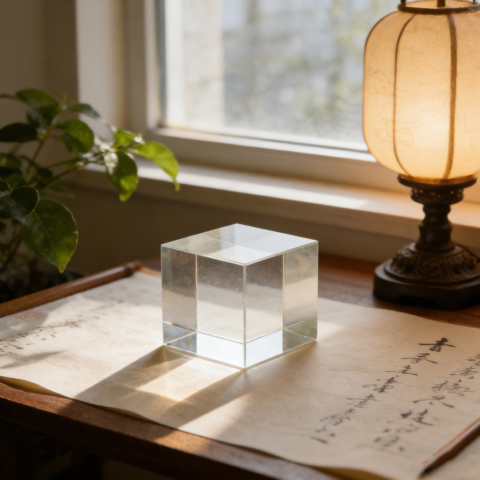 Square Crystal Paperweight Cle - مراجعة Home Office Studio وسعره