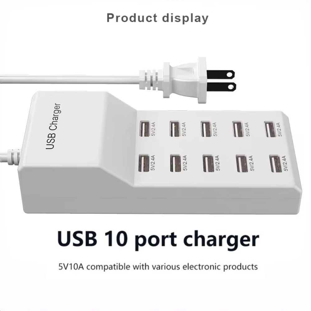10 Ports USB Hub Fast Charger  - مراجعة Home Office In Uk وسعره