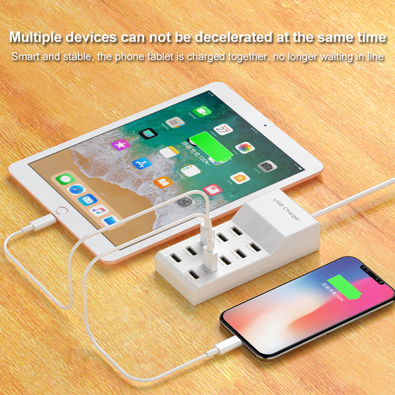 10 Ports USB Hub Fast Charger  - مراجعة Home Office In Uk وسعره