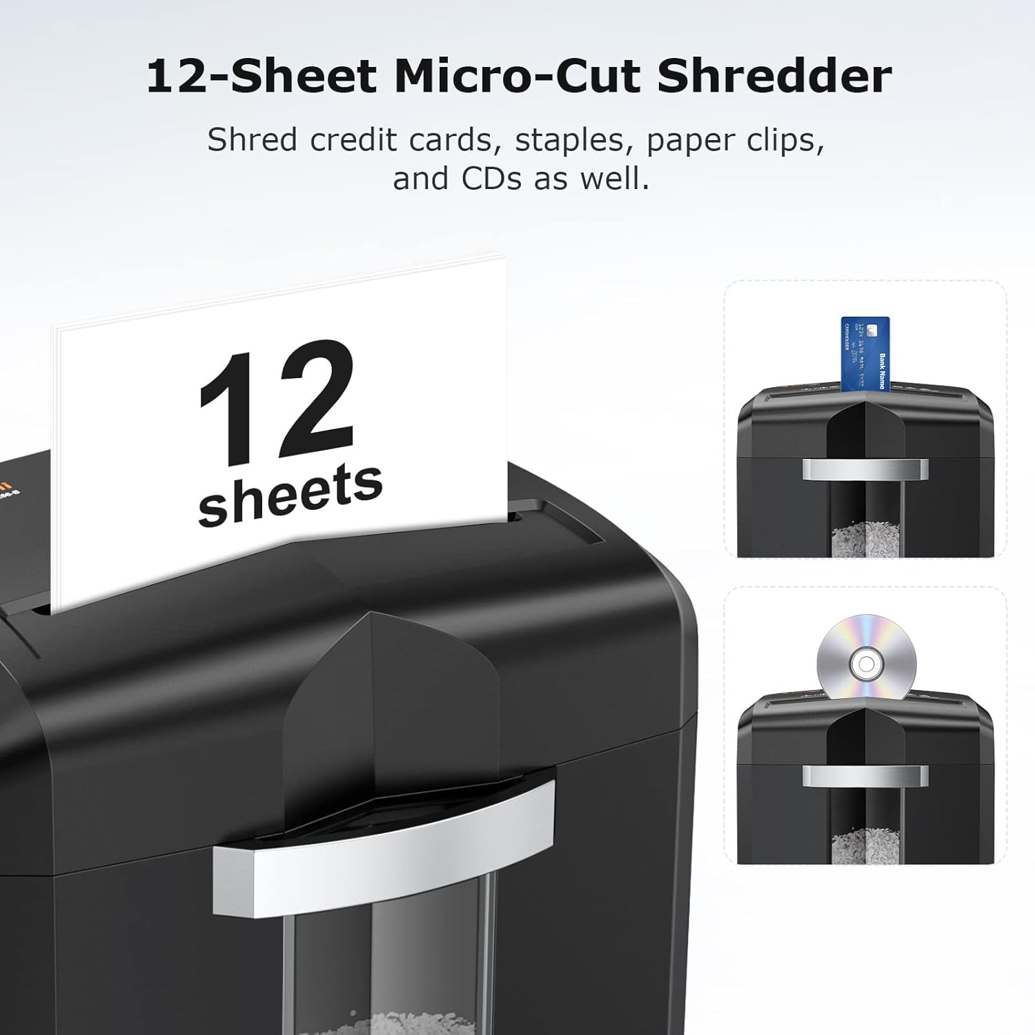 12-Sheet Micro Cut Shredder fo - مراجعة Paper Shredder Micro وسعره