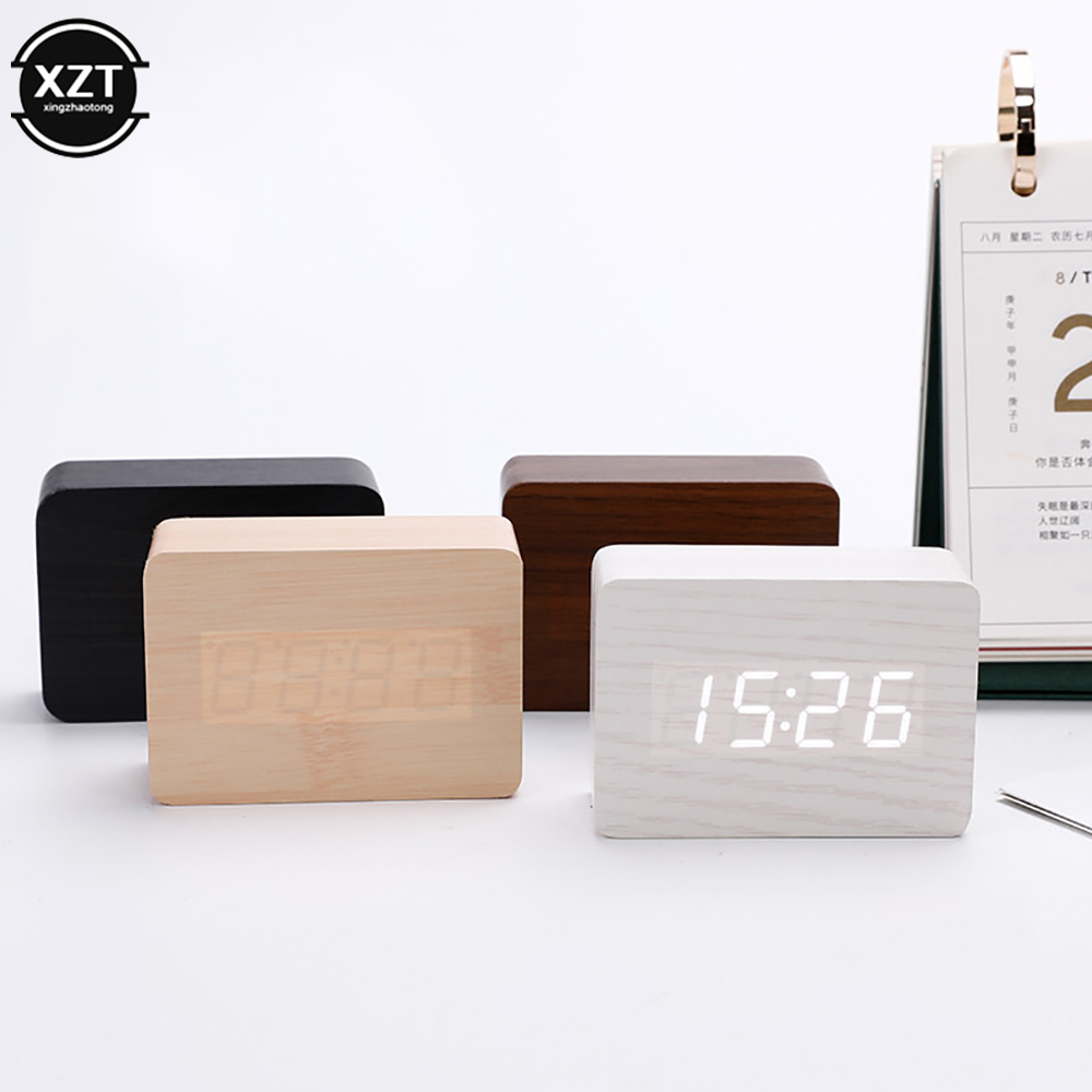 Fashion Alarm Clock LED Wooden - مراجعة Led Desk Clock وسعره